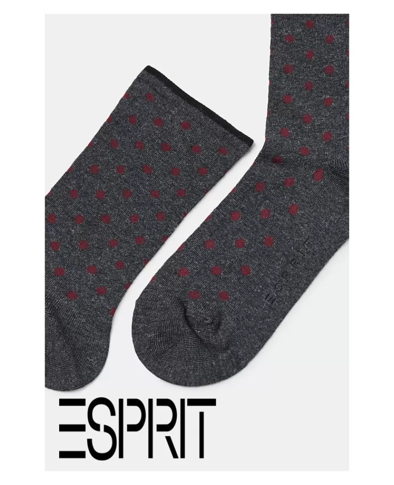chaussettes_chines__pois_esprit_3.webp ESPRIT Chaussettes chinées à pois Sale