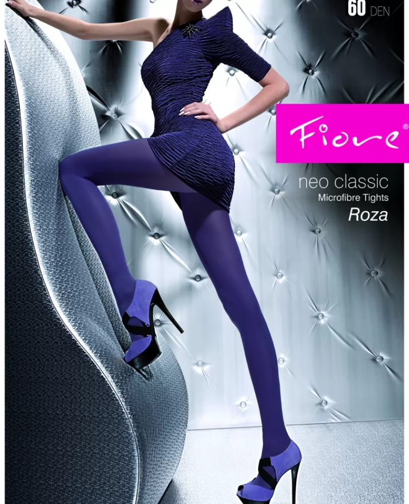 Fiore Collant Opaque Roza Fashion