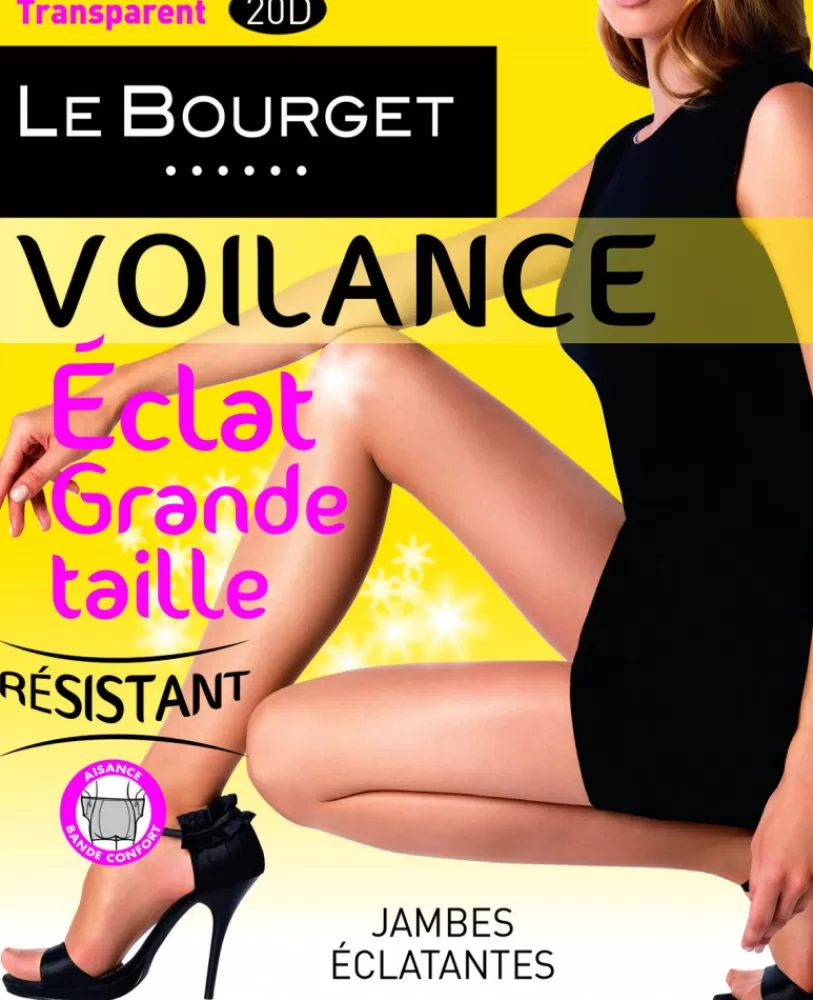 Le Bourget Collant Voilance Eclat Grande Taille Outlet