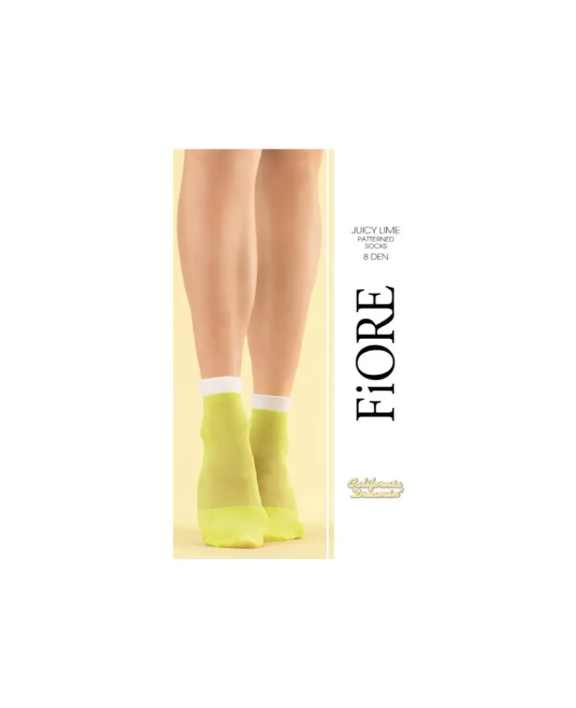 Fiore Socquettes fantaisie Juicy Lime Clearance