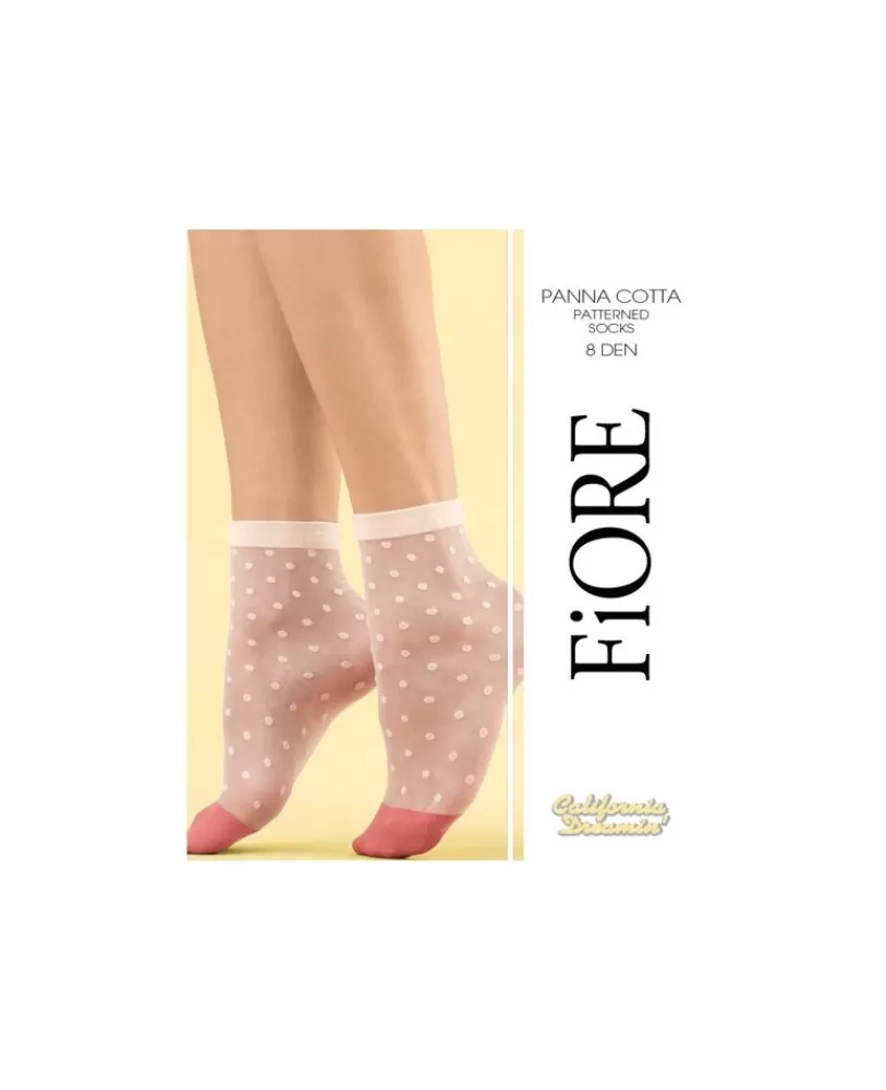Fiore Socquettes fantaisie Panna Cotta Best Sale