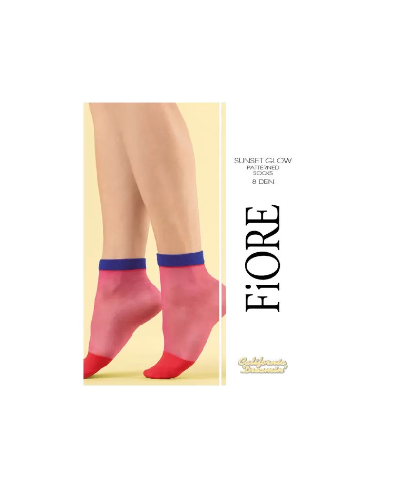 Fiore Socquettes fantaisie Sunset Glow Cheap